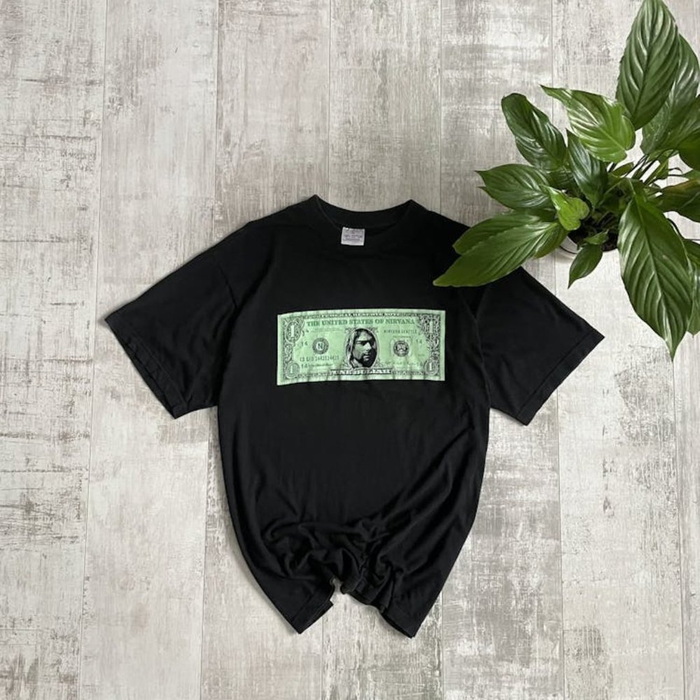 Very Rarevintage Nirvana Nevermind Dollar Teebde124